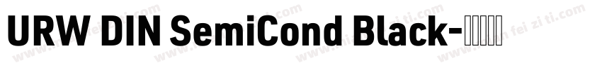 URW DIN SemiCond Black字体转换